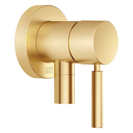 Dornbracht Unterputz-Einhandbatterie Meta mit Abdeckplatte, integr. Brauseanschluss, D 80mm, Gold geb PVD