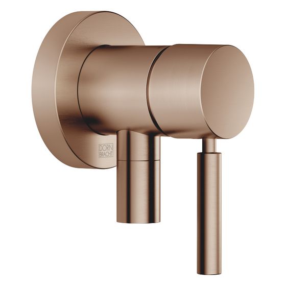 Dornbracht Unterputz-Einhandbatterie Meta mit Abdeckplatte, integr. Brauseanschluss, D 80mm, Bronze gebürstet