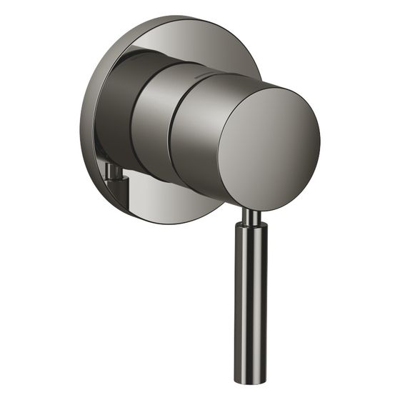 Dornbracht Unterputz-Einhandbatterie Meta mit Abdeckplatte Durchmesser 78mm, Dark Chrome