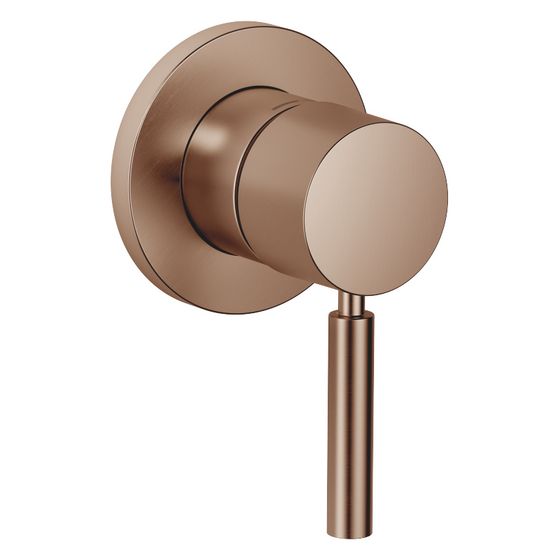 Dornbracht Unterputz-Einhandbatterie Meta mit Abdeckplatte Durchmesser 78mm, Bronze gebürstet