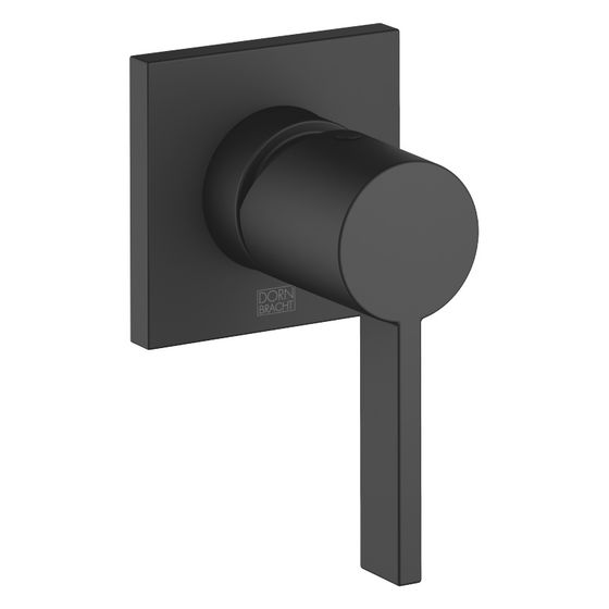 Dornbracht Unterputz-Einhandbatterie IMO mit Abdeckplatte 80x80mm, Schwarz matt