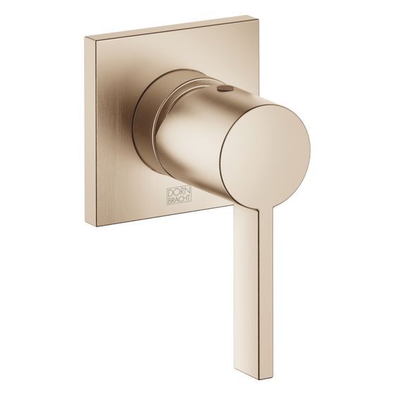 Dornbracht Unterputz-Einhandbatterie IMO mit Abdeckplatte 80x80mm, Champagne gebürstet 22kt Gold