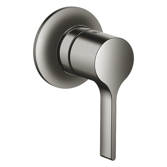 Dornbracht Einhebelbatterie Vaia für Unterputz-Montage, mit Abdeckplatte 80x80mm, Dark Chrome