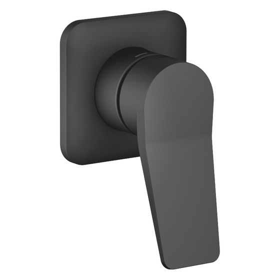 Dornbracht UP-Einhandbatterie Lissé mit Abdeckplatte, Schwarz matt
