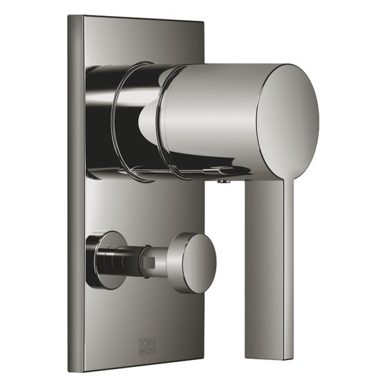 Dornbracht Unterputz-Einhandbatterie IMO mit Abdeckplatte 150x90mm automatische Umstellung, Dark Chrome