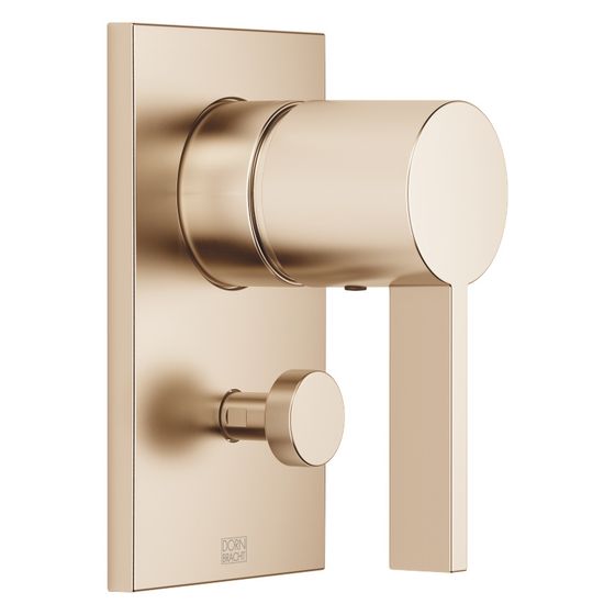 Dornbracht Unterputz-Einhandbatterie IMO mit Abdeckplatte 150x90mm automatische Umstellung, Light Gold gebürstet