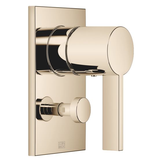 Dornbracht Unterputz-Einhandbatterie IMO mit Abdeckplatte 150x90mm automatische Umstellung, Champagne 22kt Gold