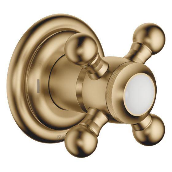 Dornbracht Unterputz-Zweiwege-Umstellung Madison, Rosette 60mm, Dark Brass gebürstet