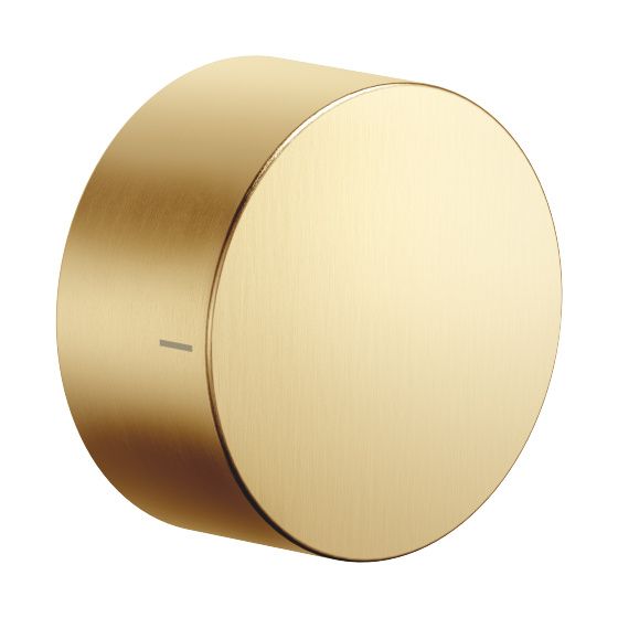 Dornbracht Unterputz-Zweiwege-Umstellung Deque Drehumstellung ohne Rosette Griff 60mm, Gold gebürstet PVD