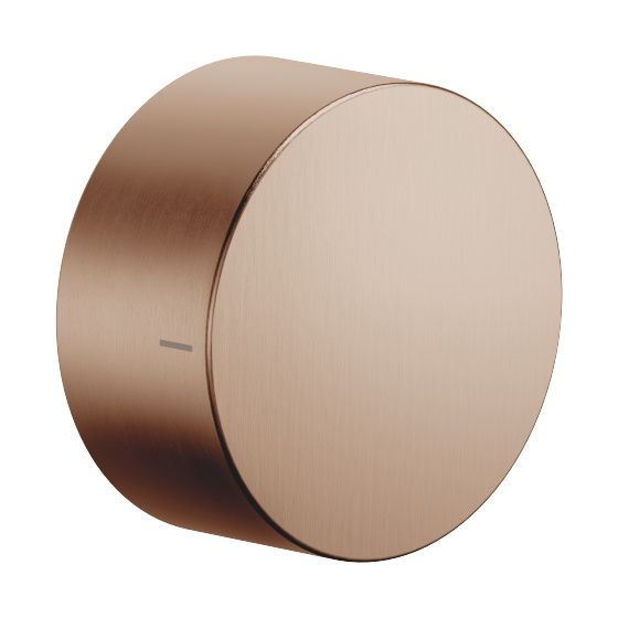 Dornbracht Unterputz-Zweiwege-Umstellung Deque Drehumstellung ohne Rosette Griff 60mm, Bronze gebürstet