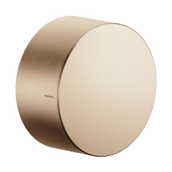 Dornbracht Unterputz-Zweiwege-Umstellung Deque Drehumstellung ohne Rosette Griff 60mm, Champagne gebürstet 22kt Gold