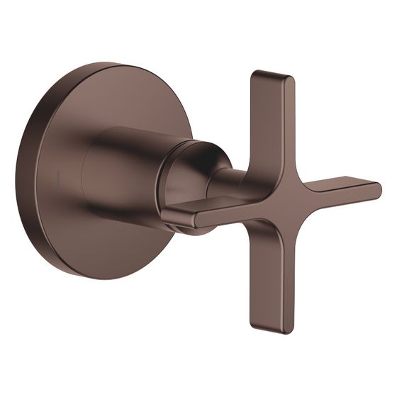 Dornbracht Zweiwege-Umstellung Vaia für Unterputz-Montage, Drehumstellung, 60mm, Dark Bronze gebürstet, 36200809-43