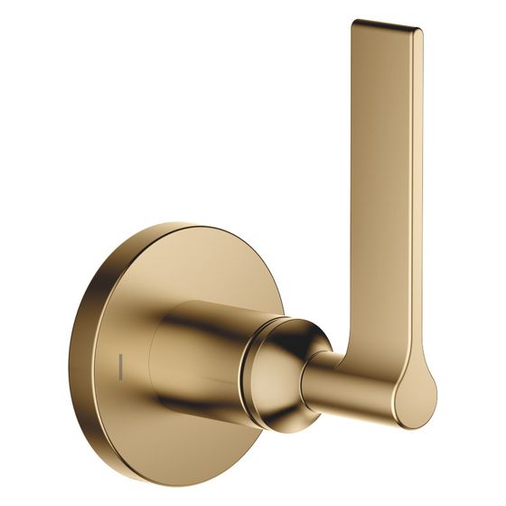 Dornbracht Zweiwege-Umstellung Vaia für Unterputz-Montage, Drehumstellung, 60mm, Dark Brass gebürstet, 36200819-39