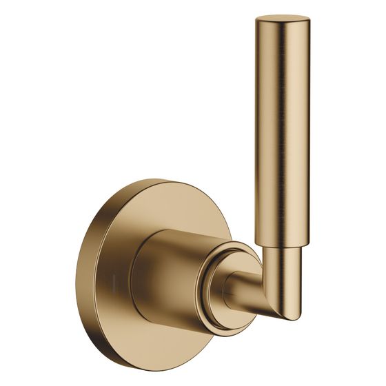 Dornbracht Unterputz-Zweiwege-Umstellung Tara, Rosette 60mm, Dark Brass gebürstet, 36200882-39