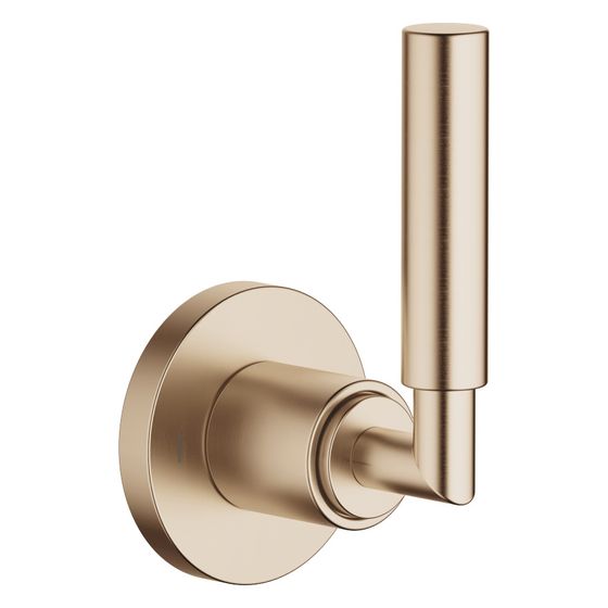 Dornbracht Unterputz-Zweiwege-Umstellung Tara, Rosette 60mm, Champagne gebürstet 22kt Gold, 36200882-46