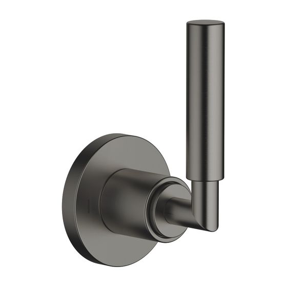 Dornbracht Unterputz-Zweiwege-Umstellung Tara, Rosette 60mm, Dark Platinum gebürstet, 36200882-99