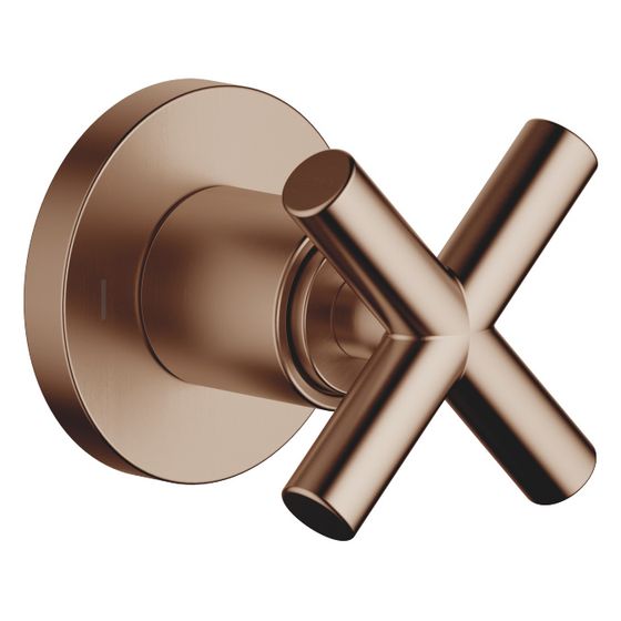 Dornbracht Unterputz-Zweiwege-Umstellung Tara, Rosette 60mm, Bronze gebürstet, 36200892-42