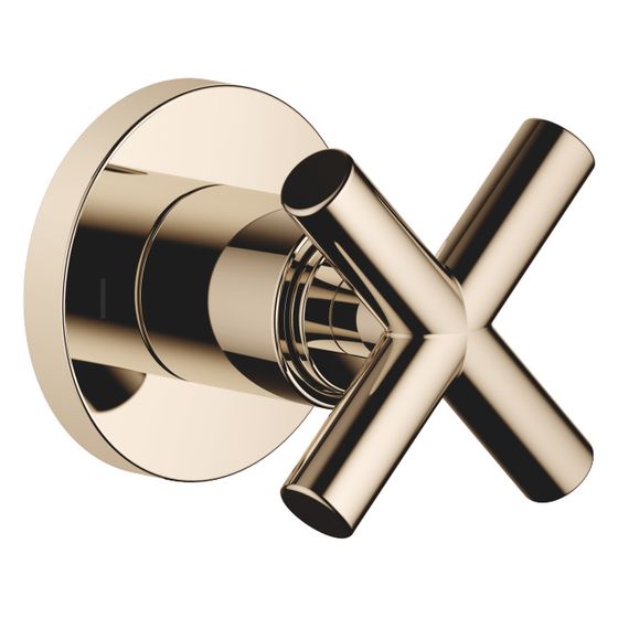 Dornbracht Unterputz-Zweiwege-Umstellung Tara, Rosette 60mm, Champagne 22kt Gold, 36200892-47