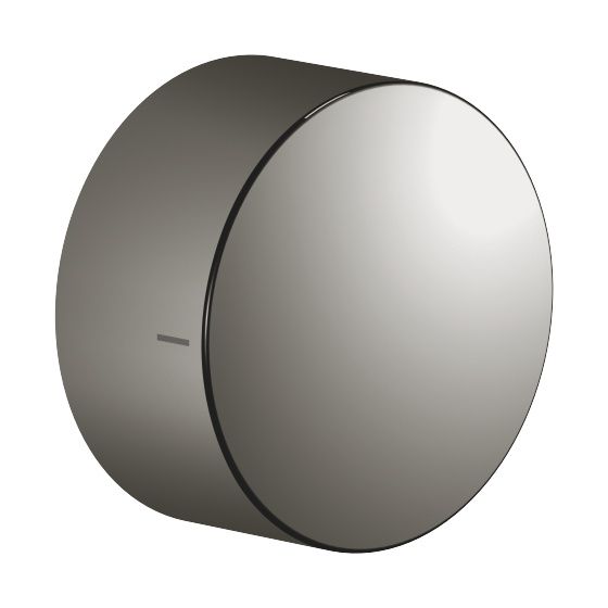 Dornbracht Unterputz-Dreiwege-Umstellung Deque Drehumstellung ohne Rosette Griff 60mm, Dark Chrome