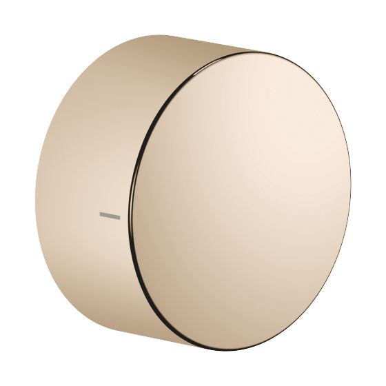 Dornbracht Unterputz-Dreiwege-Umstellung Deque Drehumstellung ohne Rosette Griff 60mm, Champagne 22kt Gold