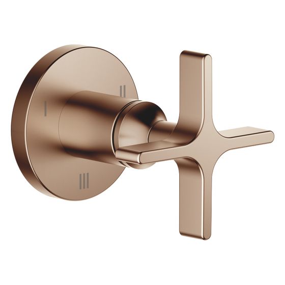 Dornbracht Dreiwege-Umstellung Vaia für Unterputz-Montage, Drehumstellung, 60mm, Bronze gebürstet, 36210809-42