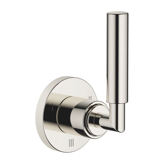 Dornbracht Unterputz-Dreiwege-Umstellung Tara, Rosette 60mm, Platin, 36210882-08