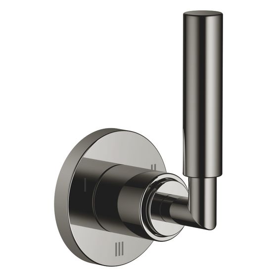 Dornbracht Unterputz-Dreiwege-Umstellung Tara, Rosette 60mm, Dark Chrome, 36210882-19