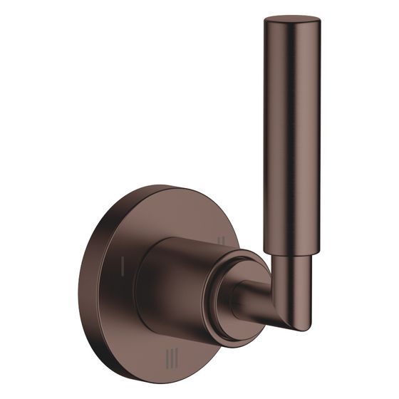 Dornbracht Unterputz-Dreiwege-Umstellung Tara, Rosette 60mm, Dark Bronze gebürstet, 36210882-43