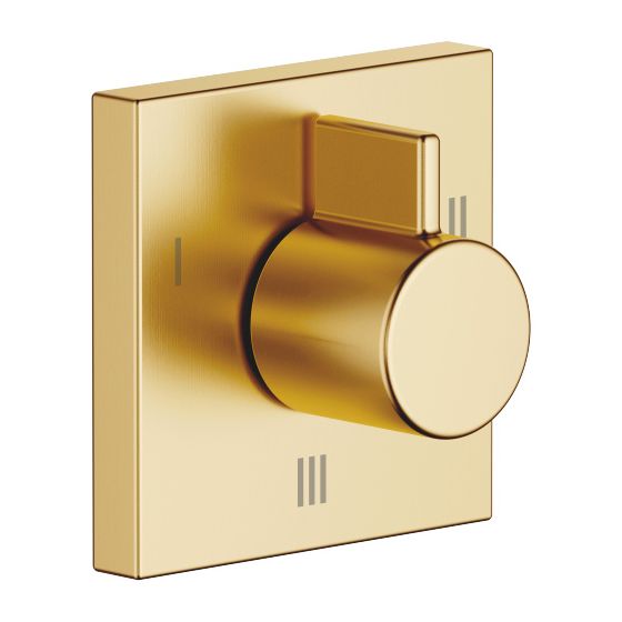 Dornbracht Unterputz-Dreiwege-Umstellung Symetrics, Gold gebürstet, 36210985-37