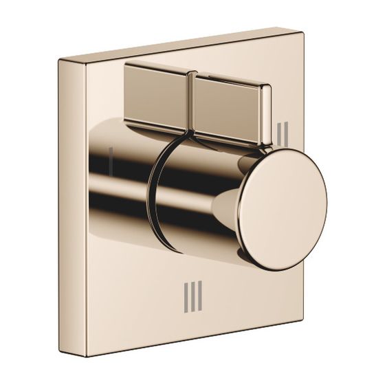 Dornbracht Unterputz-Dreiwege-Umstellung Symetrics, Champagne 22kt Gold, 36210985-47