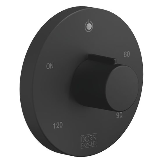 Dornbracht Elektronische Bedienelemente für Handtuchwärmer rund Rosette 80mm IP 44, Schwarz matt