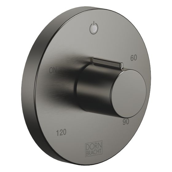 Dornbracht Elektronische Bedienelemente für Handtuchwärmer rund Rosette 80mm IP 44, Dark Platinum gebürstet