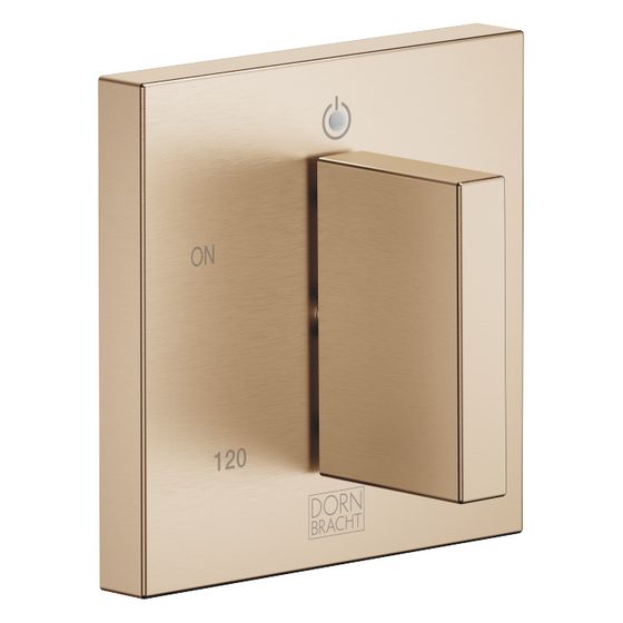 Dornbracht Elektronische Bedienelemente für Handtuchwärmer eckig Rosette 80x80mm IP 44, Champagne gebürstet