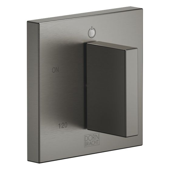 Dornbracht Elektronische Bedienelemente für Handtuchwärmer eckig Rosette 80x80mm IP 44, Dark Platinum gebürstet