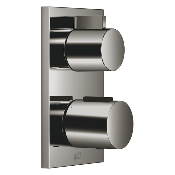 Dornbracht Unterputz-Thermostat IMO mit Einweg-Mengenregulierung Abdeckplatte 150x90mm, Dark Chrome