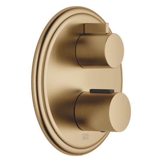 Dornbracht Unterputz-Thermostat Madison mit Einweg-Mengenregulierung, Dark Brass gebürstet