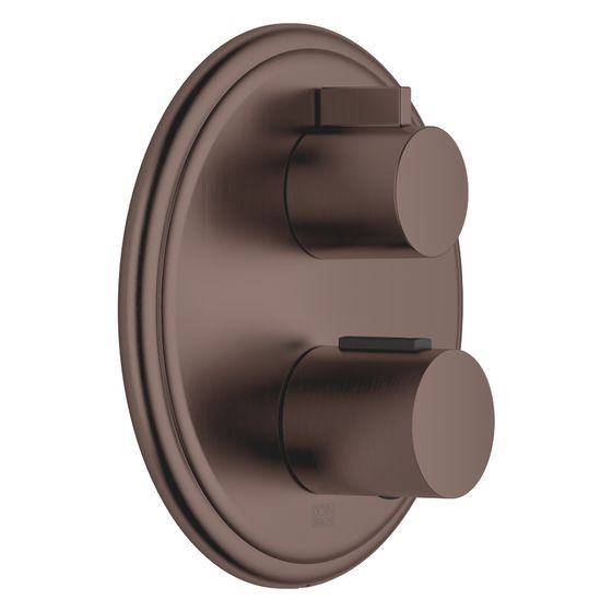Dornbracht Unterputz-Thermostat Madison mit Einweg-Mengenregulierung, Dark Bronze gebürstet PVD