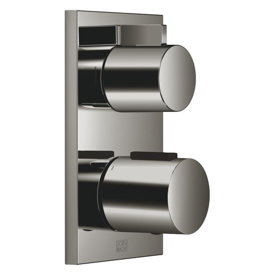 Dornbracht Unterputz-Thermostat IMO mit Zweiwege-Mengenregulierung Abdeckplatte 150x90mm, Dark Chrome