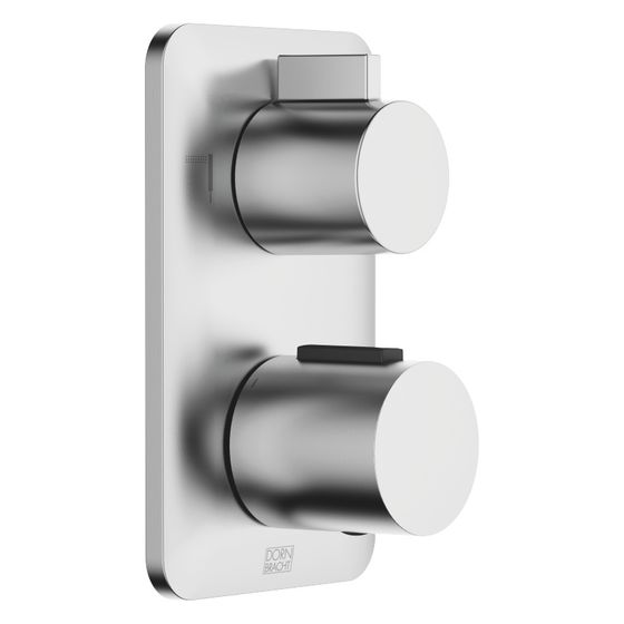 Dornbracht UP-Thermostat Lissé mit Zweiwege-Mengenregulierung, Chrom gebürstet