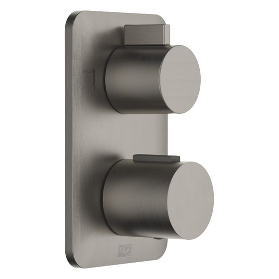 Dornbracht UP-Thermostat Lissé mit Zweiwege-Mengenregulierung, Dark Platinum gebürstet