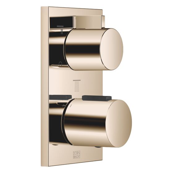 Dornbracht Unterputz-Thermostat IMO mit Dreiwege-Mengenregulierung Abdeckplatte 150x90mm, Champagne 22kt Gold