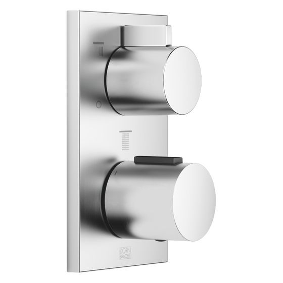Dornbracht Unterputz-Thermostat IMO mit Dreiwege-Mengenregulierung Abdeckplatte 150x90mm, Chrom gebürstet