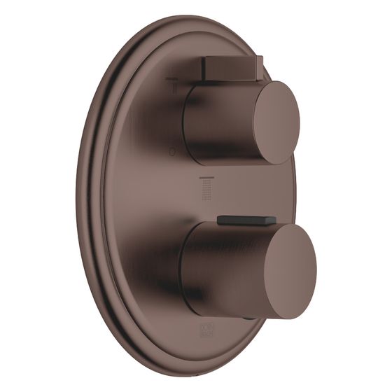 Dornbracht Unterputz-Thermostat Madison mit Dreiwege-Mengenregulierung, Dark Bronze gebürstet PVD