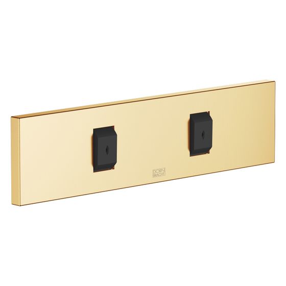 Dornbracht Unterputz-Seitenbrause Water Fan vertical verstellbar 240x60mm 10l/min, Gold gebürstet PVD