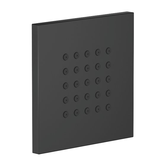 Dornbracht Unterputz-Seitenbrause Serienneutral 36515979 schwarz matt