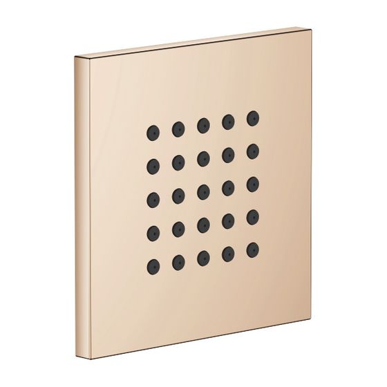 Dornbracht Unterputz-Seitenbrause Water Points FlowReduce 6l/min, Champagne 22kt Gold