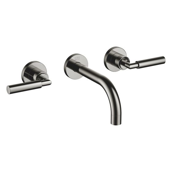 Dornbracht Waschtisch-Wandbatterie Tara o. Ablaufg., starr, 160mm, max. 7l/min, Dark Chrome, 36707882-19