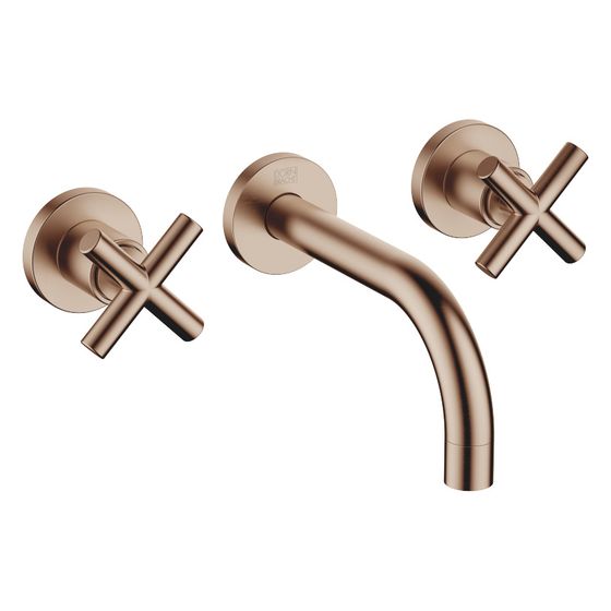 Dornbracht Waschtisch-Wandbatterie Tara o. Ablaufg., starr, 160mm, max. 7l/min, Bronze gebürstet, 36707892-42