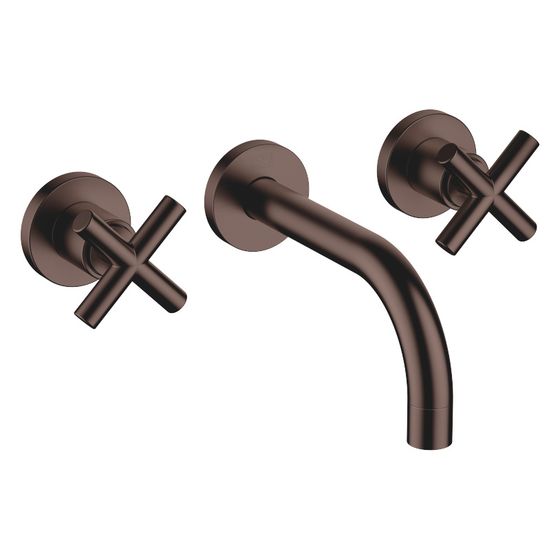 Dornbracht Waschtisch-Wandbatterie Tara o. Ablaufg., starr, 160mm, max. 7l/min, Dark Bronze gebürstet, 36707892-43