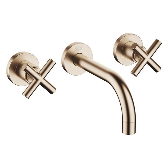 Dornbracht Waschtisch-Wandbatterie Tara o. Ablaufg., starr, 160mm, max. 7l/min, Champagne geb 22kt Gold, 36707892-46